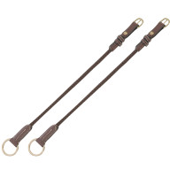 Montantes de elevação em couro/corda Eric Thomas Pro Havana Castanho