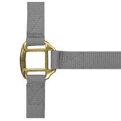 Cabeçada de nylon forrada a couro Norton Cinza claro Cinzento