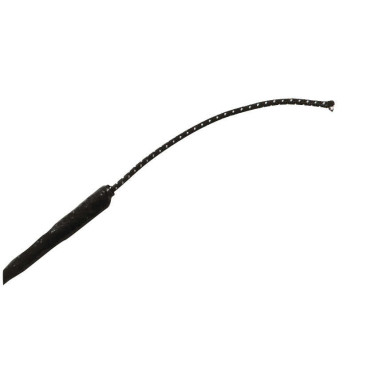 Chicote de dressage Whip & Go ponta de metal Preto