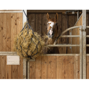Katoenen hooinet met ringen Azul