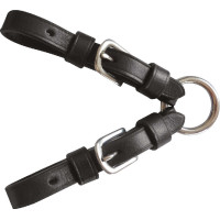 Alianças de embocadura Pelham Riding World com anéis Preto