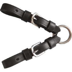 Alianças de embocadura Pelham Riding World com anéis Preto