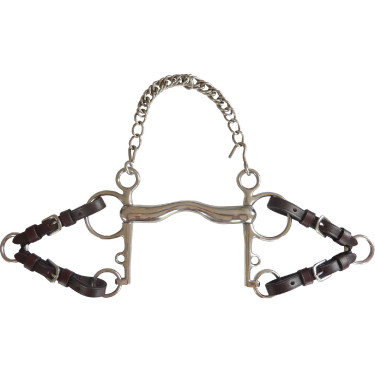 Alianças de embocadura Pelham Riding World com anéis Havana Castanho Alianças de embocadura Pelham Riding World com anéis Havana Castanho