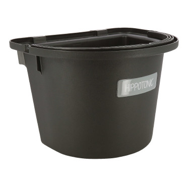 Comedouro de porta Hippo-Tonic com alça Preto
