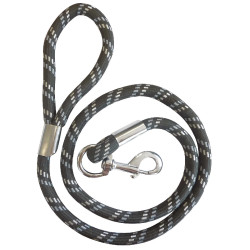 Deixe corda grossa para cão Antracite / cinza claro / branco Cinzento Deixe corda grossa para cão Antracite / cinza claro / branco Cinzento