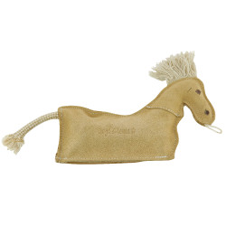 Lederpferd Diego & Louna für Hunde Natural Castanho