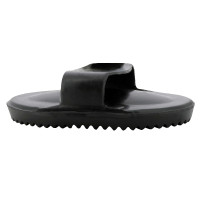 Curry oval de borracha oco Preto Curry oval de borracha oco Preto