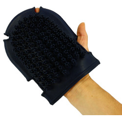 Luva com escova + escova de borracha Azul-marinho