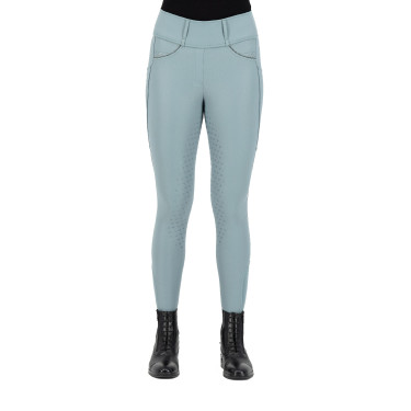 Legging de equitação Easy Rider Maxima FullGrip Chumbo Azul
