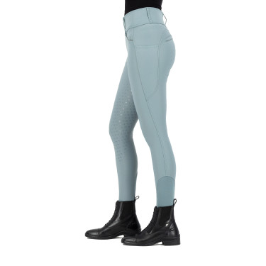 Legging de equitação Easy Rider Maxima FullGrip Chumbo Azul