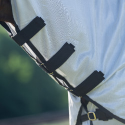 Capa anti-moscas com proteção de pescoço removível Imperial Riding Reese Cinza Prateado Cinzento
