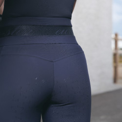Calça de equitação Euro-Star Athletic Luxe FullGrip Noite Azul-marinho