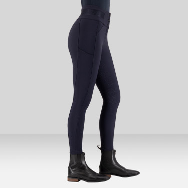 Calça de equitação Euro-Star Athletic Luxe FullGrip Noite Azul-marinho