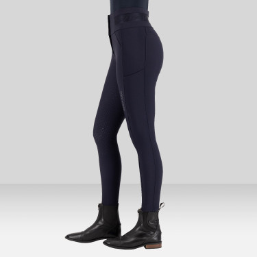 Calça de equitação Euro-Star Athletic Luxe FullGrip Noite Azul-marinho