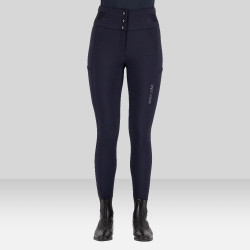 Calça de equitação Euro-Star Athletic Luxe FullGrip Noite Azul-marinho