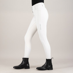 Calça de equitação Euro-Star Aurelia Competition Grip Connect Full Branco