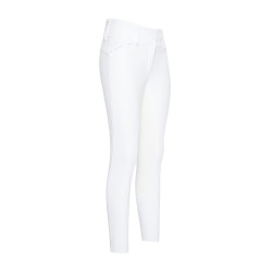 Calça de equitação Euro-Star Aurelia Competition Grip Connect Full Branco