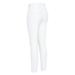 Calça de equitação Euro-Star Aurelia Competition Grip Connect Full Branco