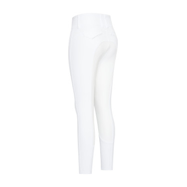 Calça de equitação Euro-Star Aurelia Competition Grip Connect Full Branco