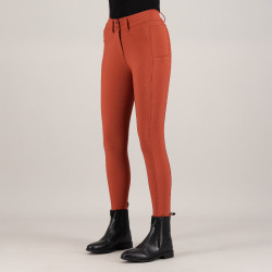 Calça de equitação Euro-Star Empress FullGrip Canela escura Laranja
