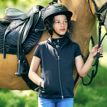 Colete Imperial Riding Charlie infantil Preto Colete Imperial Riding Charlie infantil Preto