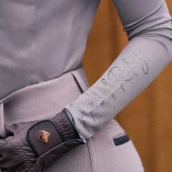 Polo de mangas compridas Imperial Riding Parla feminino Carvão vegetal Cinzento