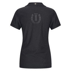 Camisa polo Imperial Riding Grandprix feminina Preto