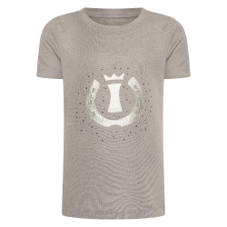 Camiseta de manga curta Imperial Riding Hally infantil Carvão vegetal Cinzento