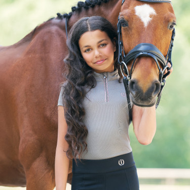 Top Imperial Riding Arly criança Carvão vegetal Cinzento