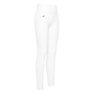 Legging de equitação Easy Rider Dietse Performance FullGrip feminino Branco