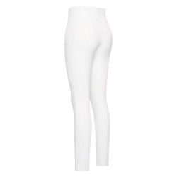 Legging de equitação Easy Rider Dietse Performance FullGrip feminino Branco