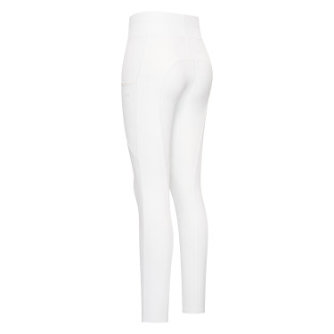 Legging de equitação Easy Rider Dietse Performance FullGrip feminino Branco