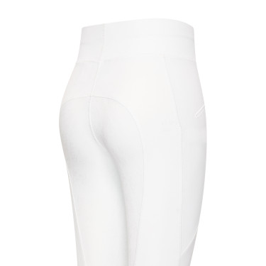 Legging de equitação Easy Rider Dietse Performance FullGrip feminino Branco