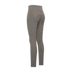 Legging de equitação Easy Rider Dietse Performance FullGrip feminino Ímã Cinzento