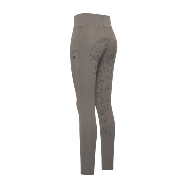 Legging de equitação Easy Rider Dietse Performance FullGrip feminino Ímã Cinzento