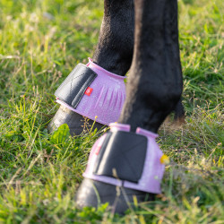 Sinos Imperiais de Equitação em PVC Rosa claro glitter