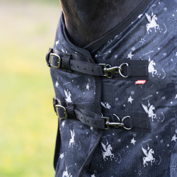 Capa anti-moscas Imperial Riding Carlys Pó de fada cinza AOP Motivos Capa anti-moscas Imperial Riding Carlys Pó de fada cinza AOP Motivos