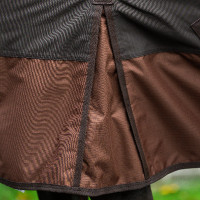 Capa de exterior Imperial Riding Customized 400g com pescoço Verde escuro / fox