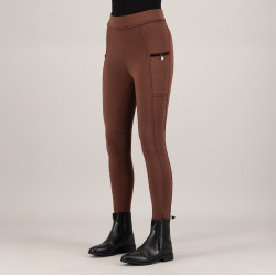 Legging de equitação Imperial Riding Teddy FullGrip feminino Bronze Castanho