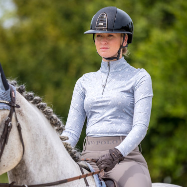 Top HV Polo Peggy mulher Azul gelo