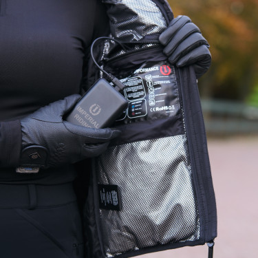 Colete sem mangas aquecido Imperial Riding Preto