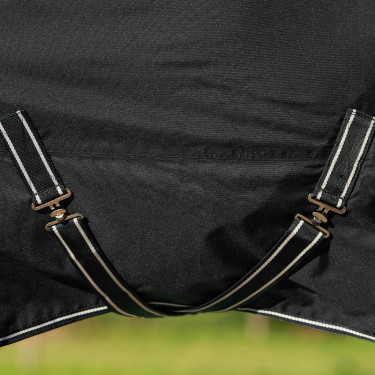 Manta de paddock Imperial Riding Basic com pescoço alto 200 g Preto Manta de paddock Imperial Riding Basic com pescoço alto 200 g Preto