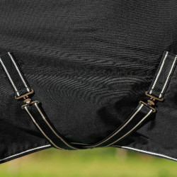 Manta de paddock Imperial Riding Basic com pescoço alto 300 g Preto Manta de paddock Imperial Riding Basic com pescoço alto 300 g Preto