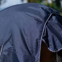 Manta de paddock Imperial Riding Basic com pescoço alto em velo Marinho Azul-marinho