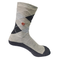 Meias Imperial Riding Queen of Diamonds infantil Cinza mesclado Cinzento
