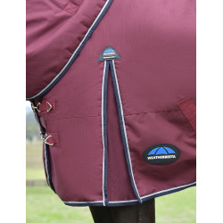 Manta ComFiTec Essential Turnout Weatherbeeta 220g com pescoço destacável Bordô / marinho Bord&amp;ocirc;