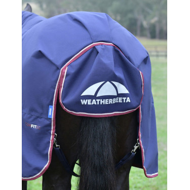 Capa ComFiTec Essential Turnout WeatherBeeta 50 g combo Marinho / bordô Azul