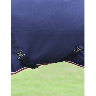 Capa ComFiTec Essential Turnout WeatherBeeta 50 g combo Marinho / bordô Azul
