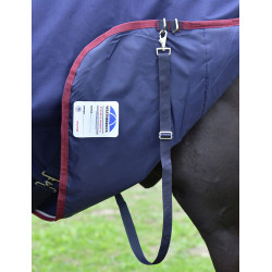 Capa ComFiTec Essential Turnout WeatherBeeta 50 g combo Marinho / bordô Azul