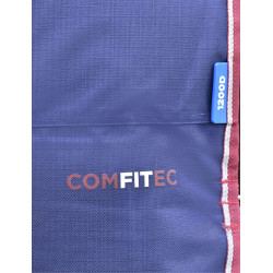 Manta ComFiTec Essential Turnout Weatherbeeta 50g com pescoço destacável Marinho / bordô Azul